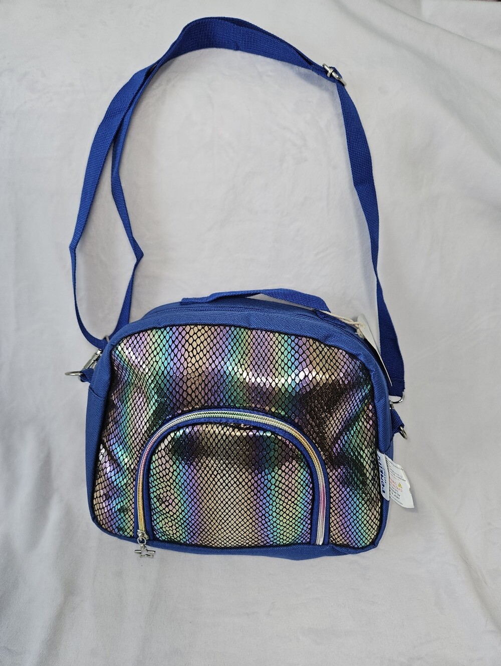Blue Iridescent Crossbody Bag - Stylish Women's Shoulder Bag